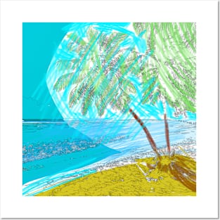 Beach Trees Posters and Art